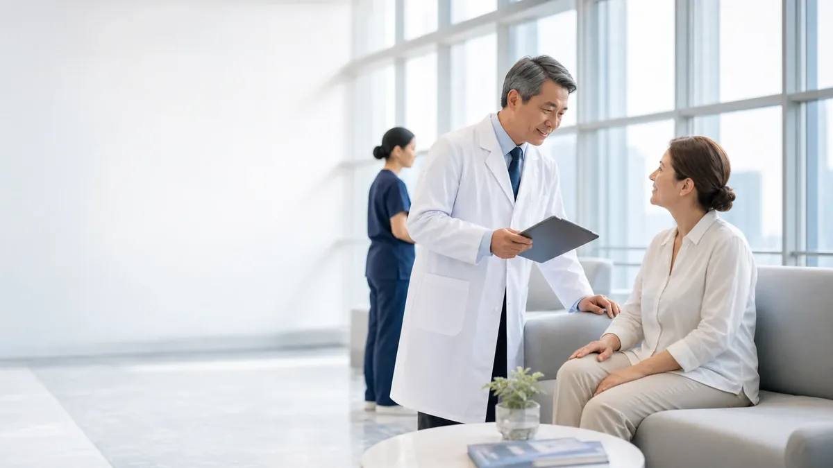 International care coordination network connected to a medical center in China
